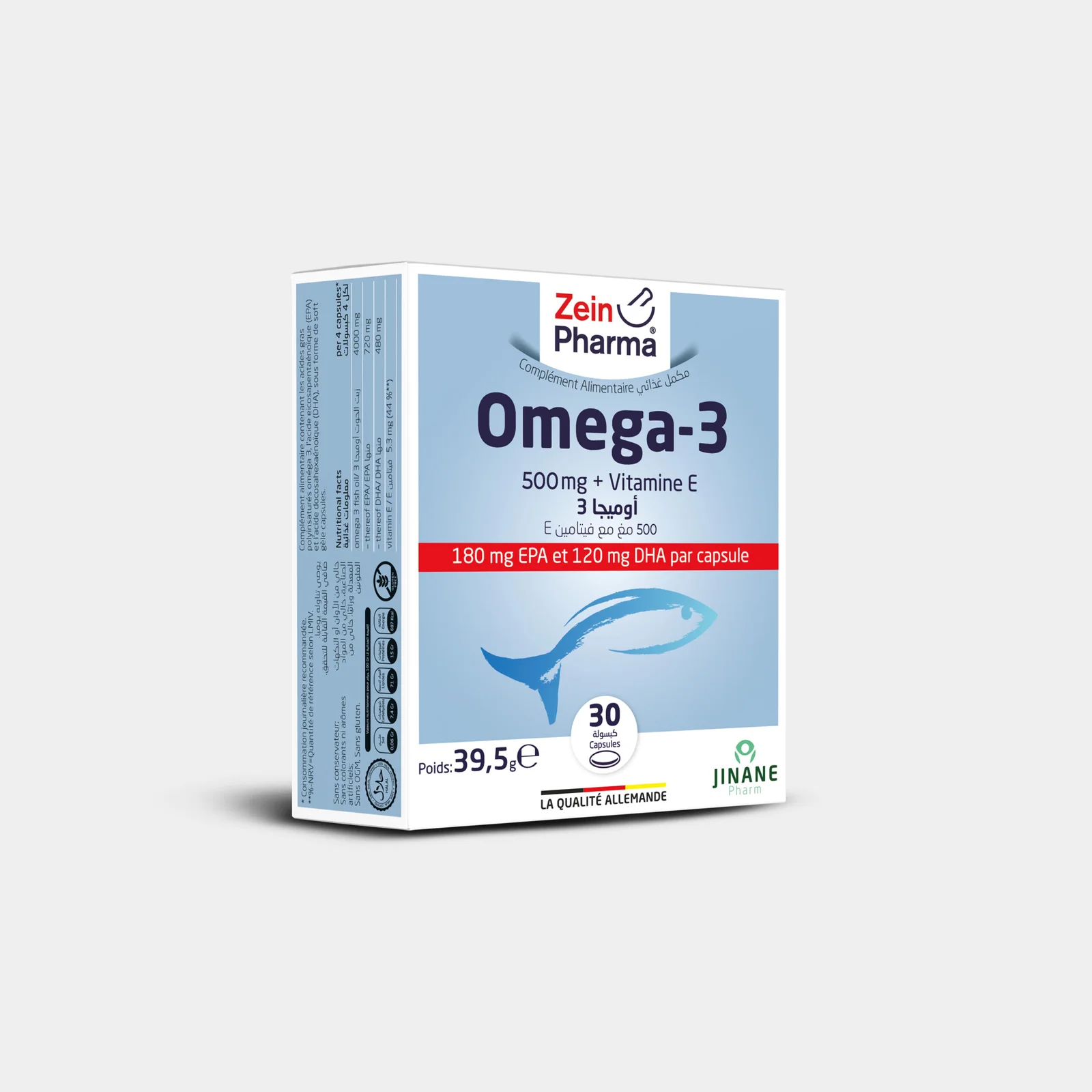 ZEIN PHARMA OMEGA 3 1000MG + VIT E 30CP