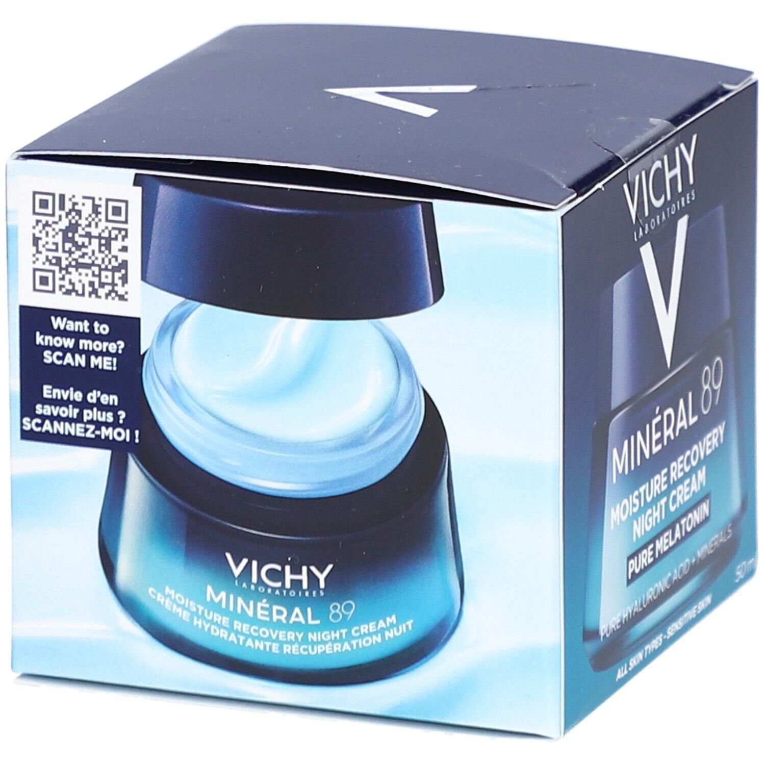 VICHY MINERAL 89 CREME HYDRATANTE RECUPERATION NUIT MELATONINE