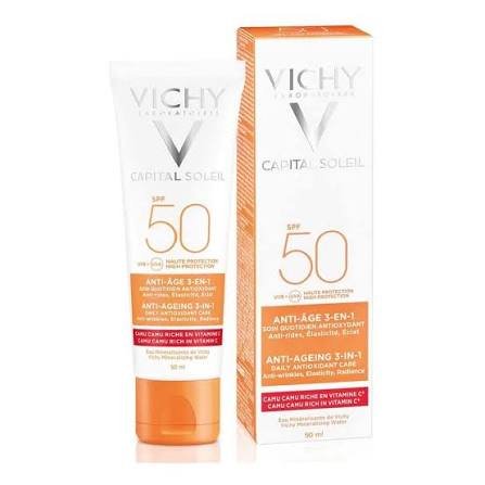VICHY  CAPITAL SOLEIL SOIN ANTI-AGE ANTI-OXYDANT SPF50+ 3 EN 1 50ML