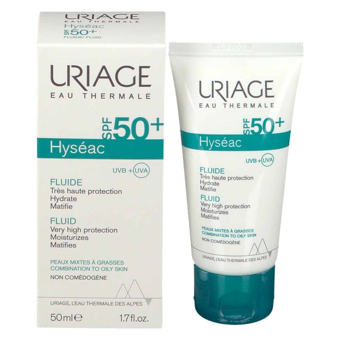 URIAGE HYSEAC FLUIDE MATIFIANT SOLAIRE SPF50+ 50ML 