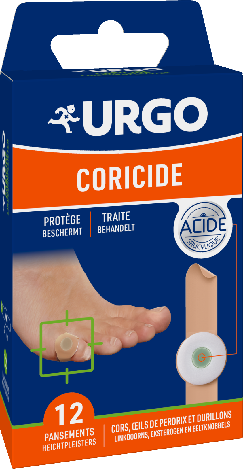 URGO CORICIDE 12 PANSEMENTS