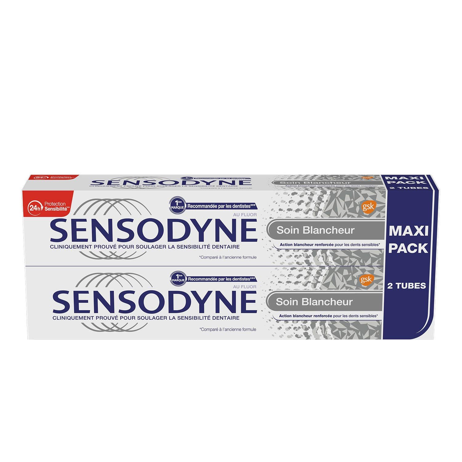 SENSODYNE DENTIFRICE SOIN BLANCHEUR X2 DUO PACK 2X75ML