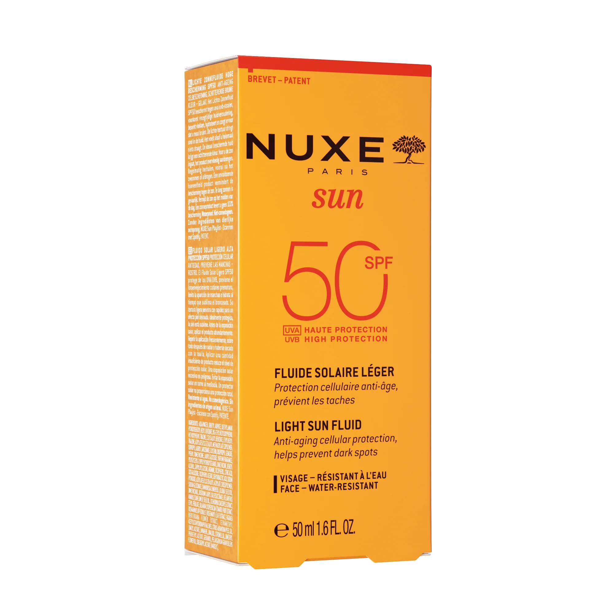 NUXE SUN FLUIDE LEGER HAUTE PROTECTION SPF50+ 50ML
