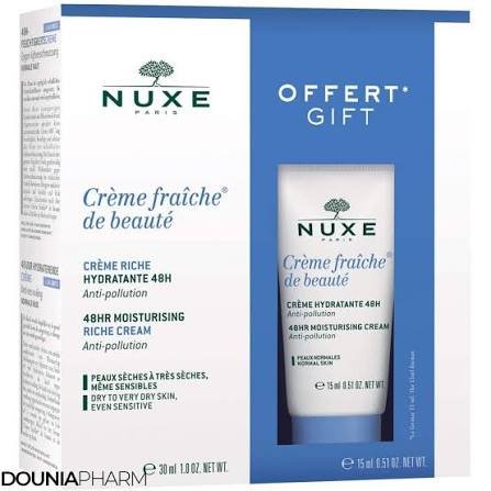 NUXE CREME RICHE FRAICHE DE BEAUTE COFFRET