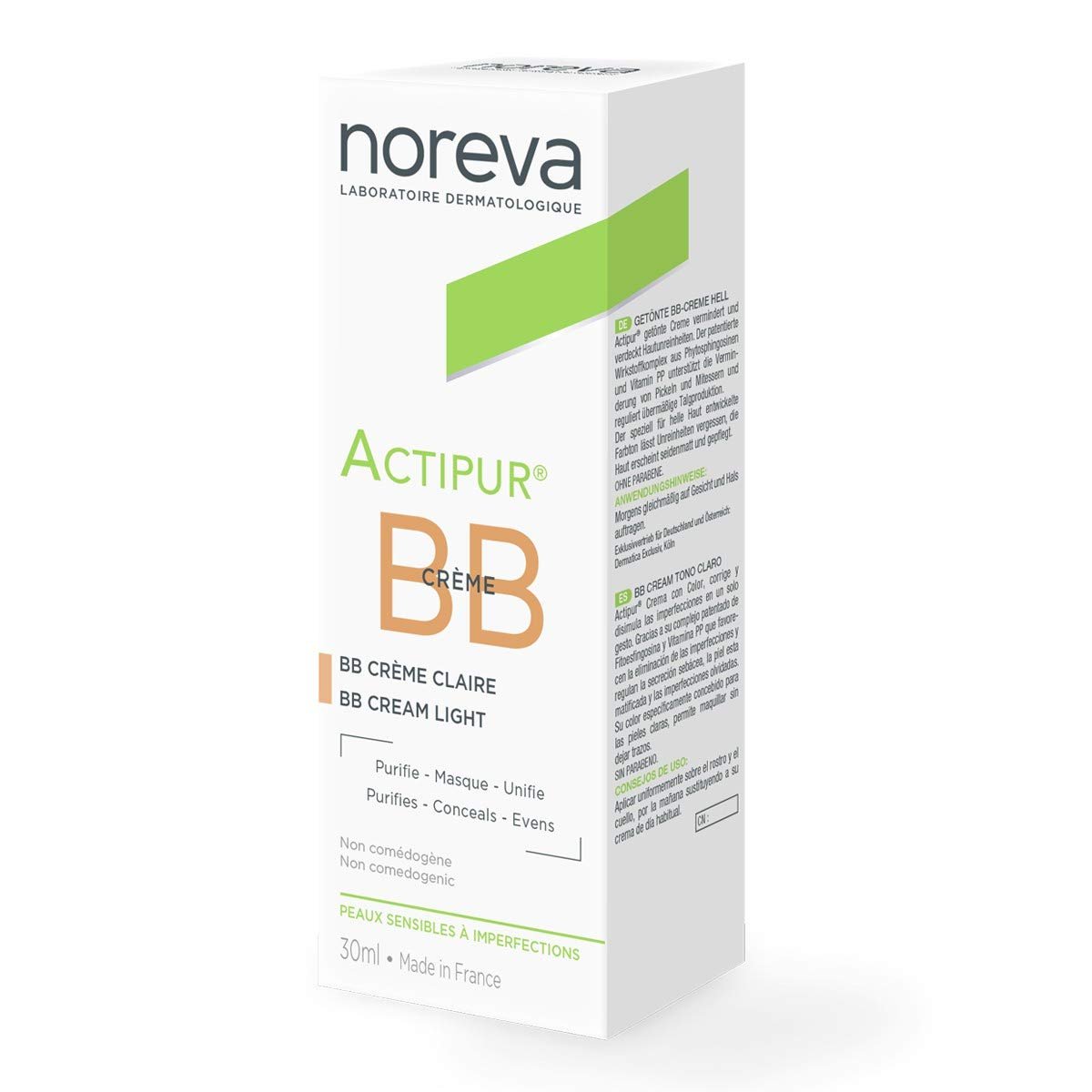 NOREVA ACTIPUR BB CREME ANTI-IMPERFECTIONS TEINTEE CLAIRE 30ML