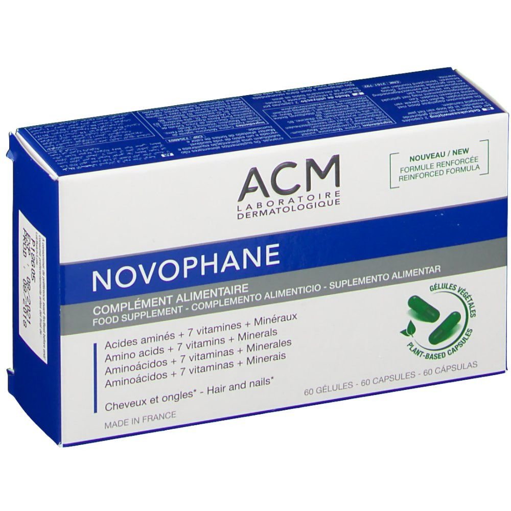 ACM NOVOPHANE COMPLEMENT ALIMENTAIRE CHEVEUX ET ONGLES 30 COMPRIMES