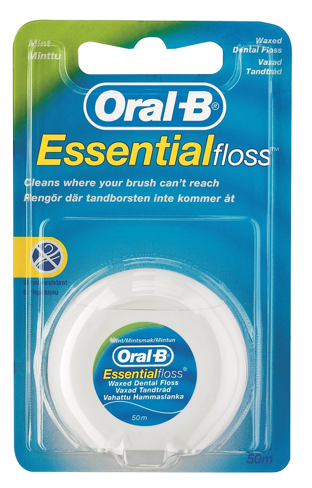 ORAL-B ESSENTIAL FLOSS FIL DENTAIRE CIRE GOUT MENTHE 50M