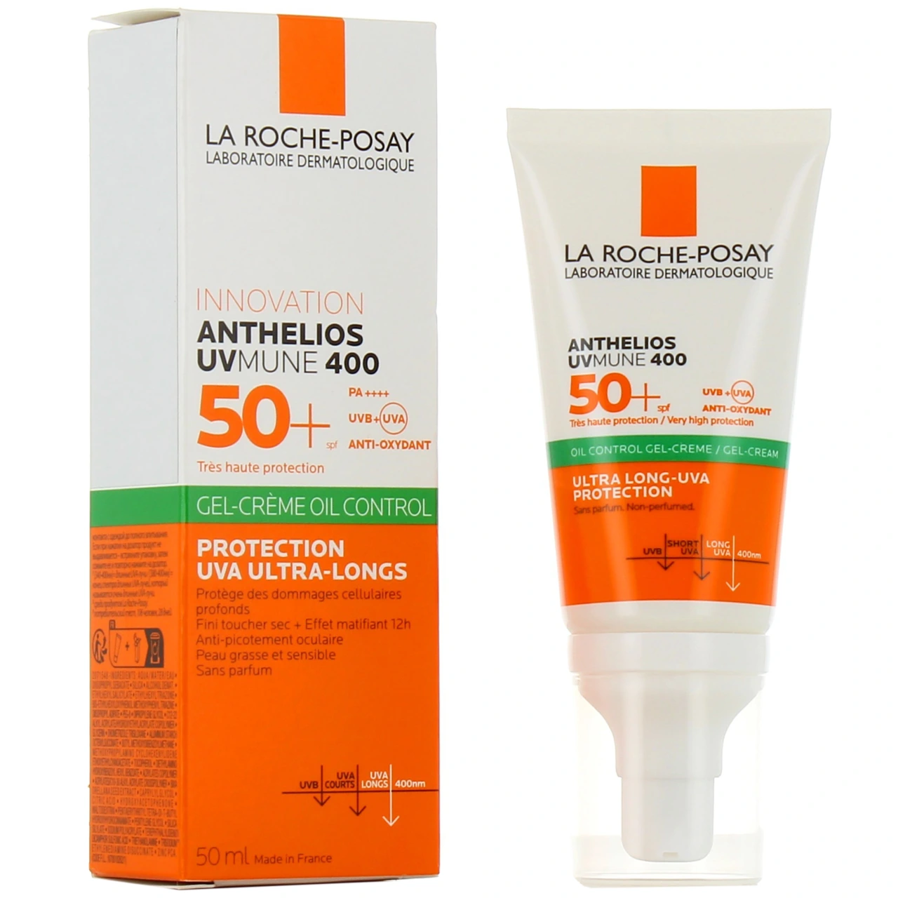 LA ROCHE-POSAY ANTHELIOS UVMUNE 400 GEL CREME OIL CONTROL SPF50+ 50ML